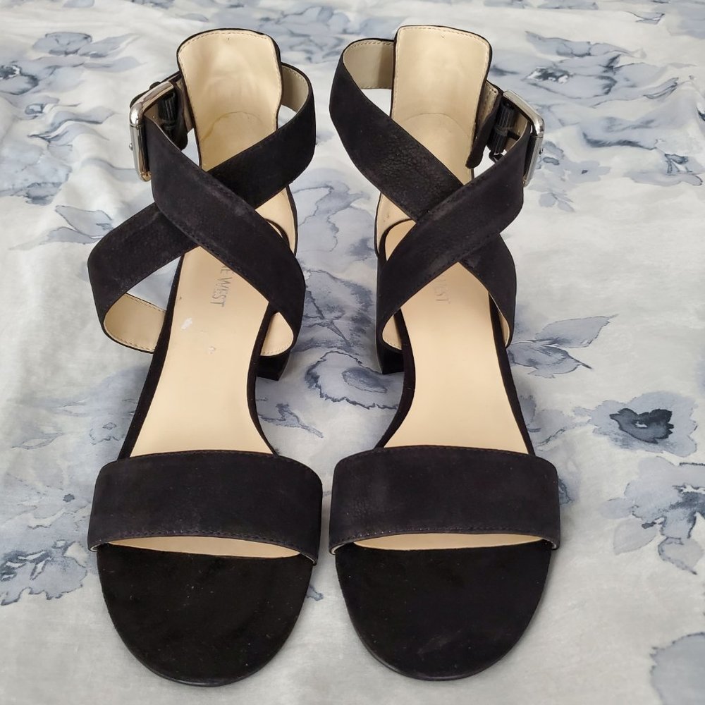 Nine West black suede sandals - NWT